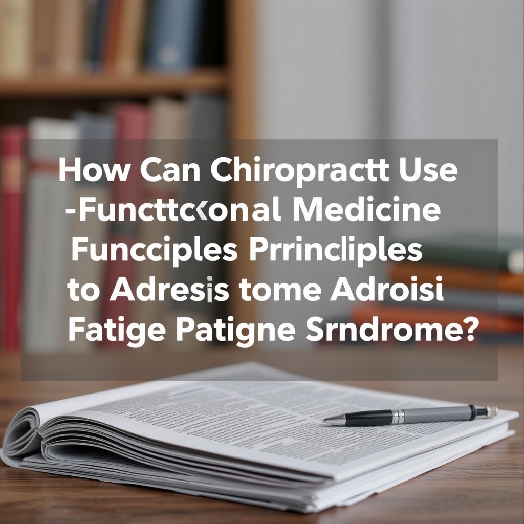 How Can Chiropractors Use Functional Medicine Principles to Address Chronic Fatigue Syndrome?