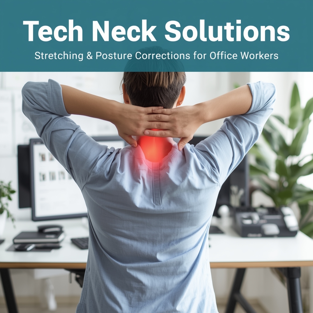 Tech Neck Solutions: Stretching & Posture Corrections for Office Workers