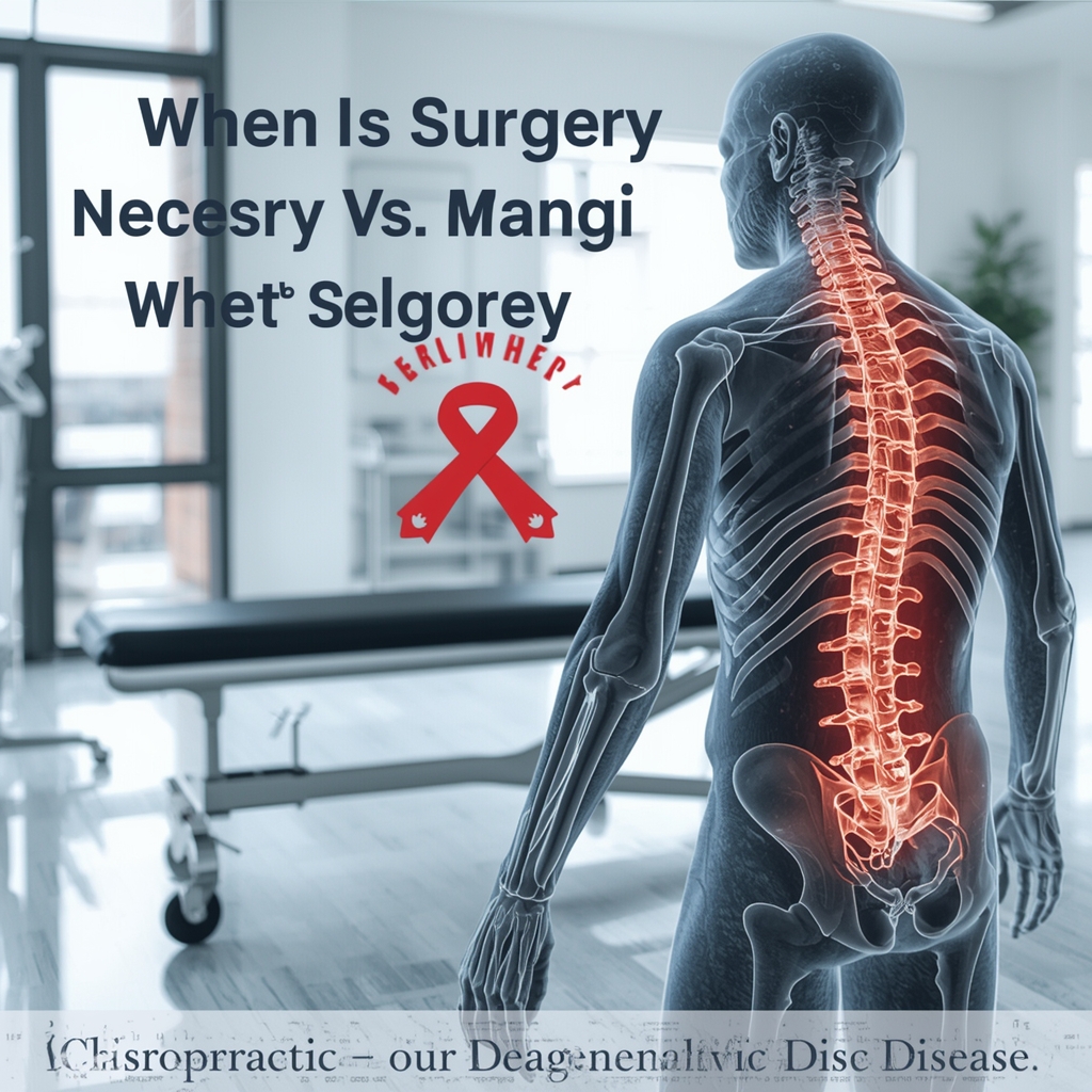When Is Surgery Necessary vs. When Can Chiropractic Care Suffice for Degenerative Disc Disease?