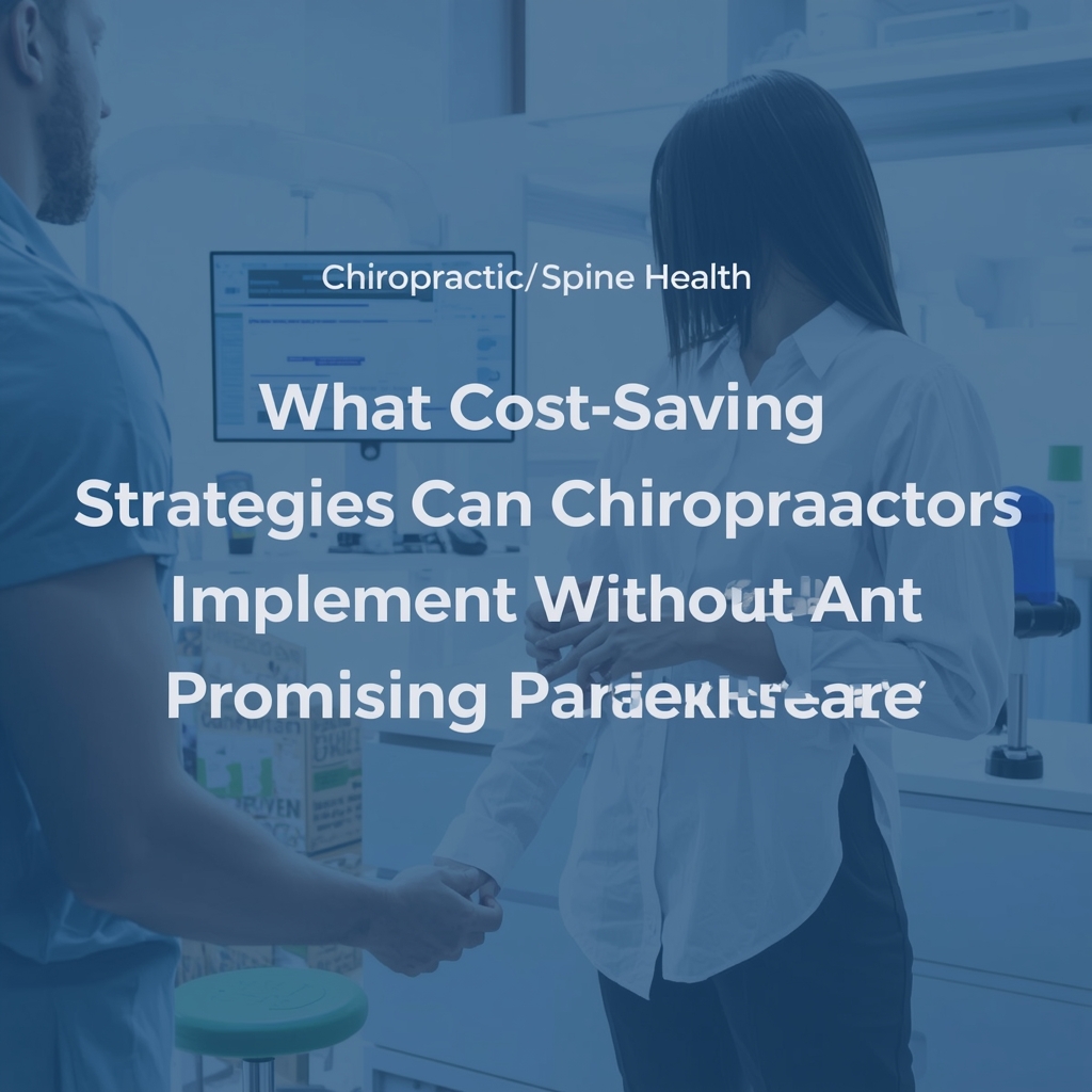 What Cost-Saving Strategies Can Chiropractors Implement Without Compromising Patient Care?