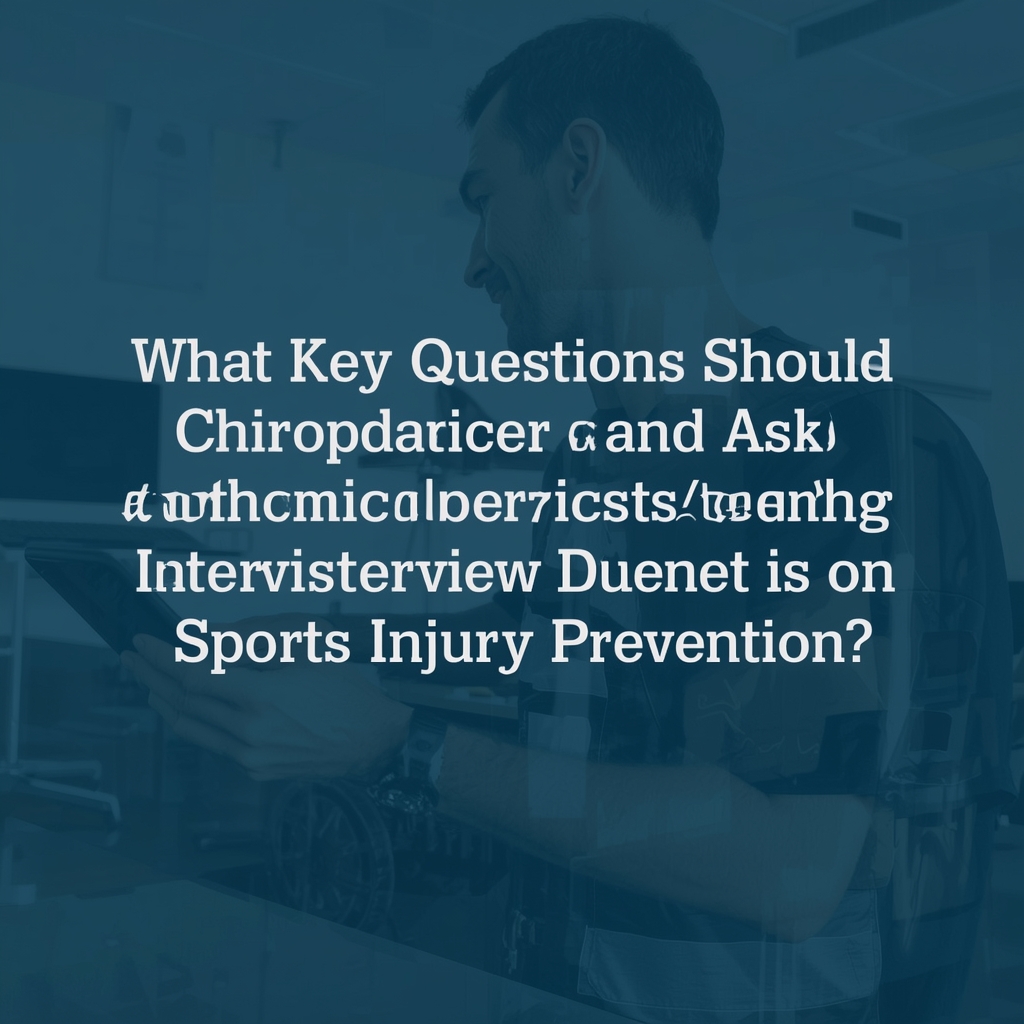 What Key Questions Should Chiropractors Ask Orthopedic Specialists During Video Interviews on Sports Injury Prevention?