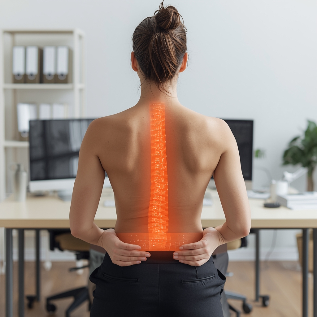 How Kinesio Taping Applied to the Thoracic Spine Improves Posture and Reduces Upper Back Pain in Office Workers