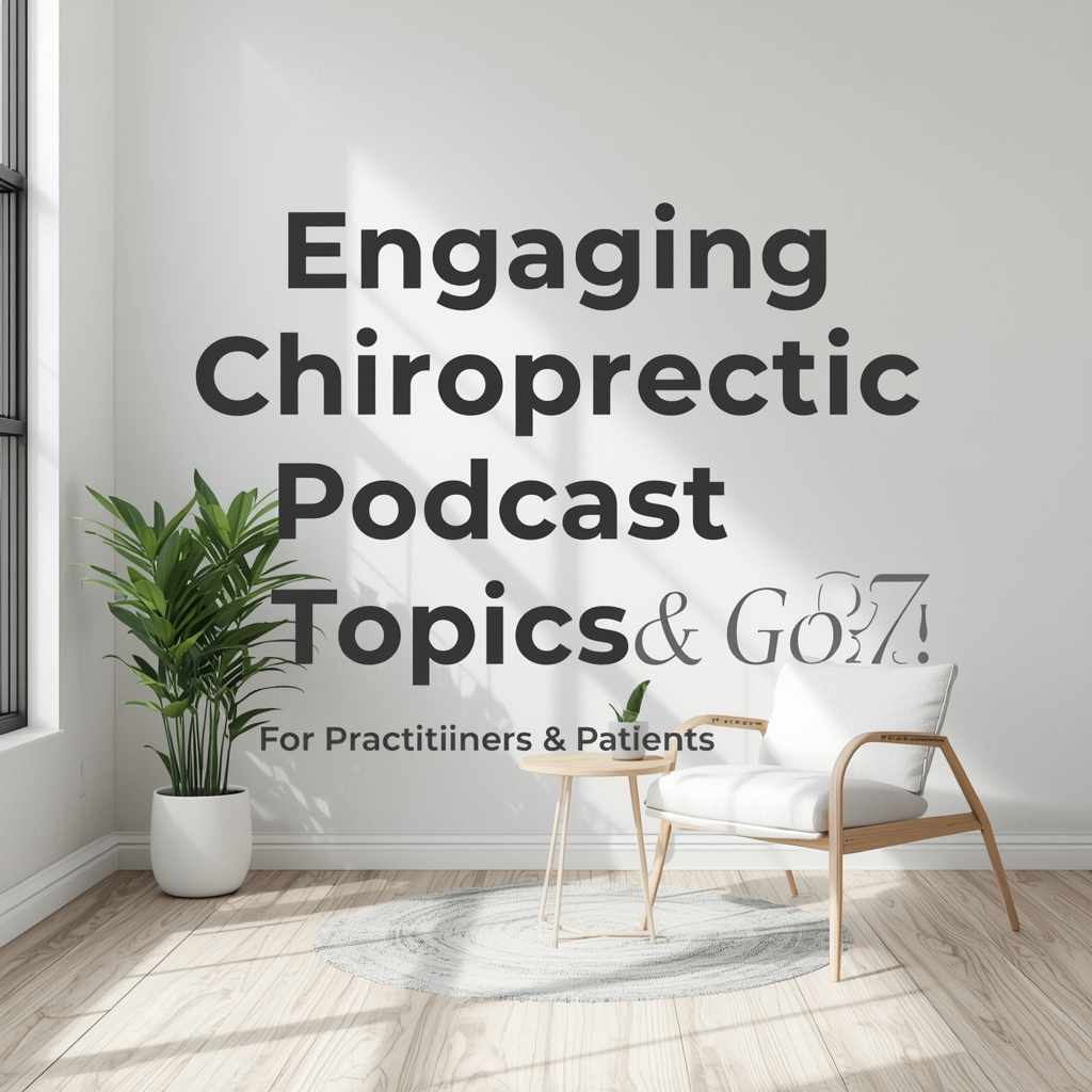 Engaging Chiropractic Podcast Topics for Practitioners & Patients