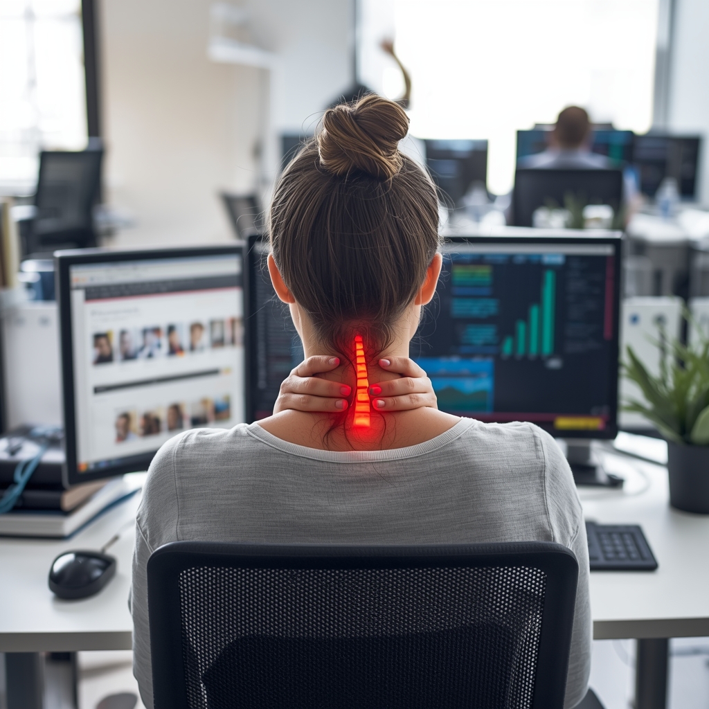 How Chiropractic Care Addresses Tech Neck in Office Workers