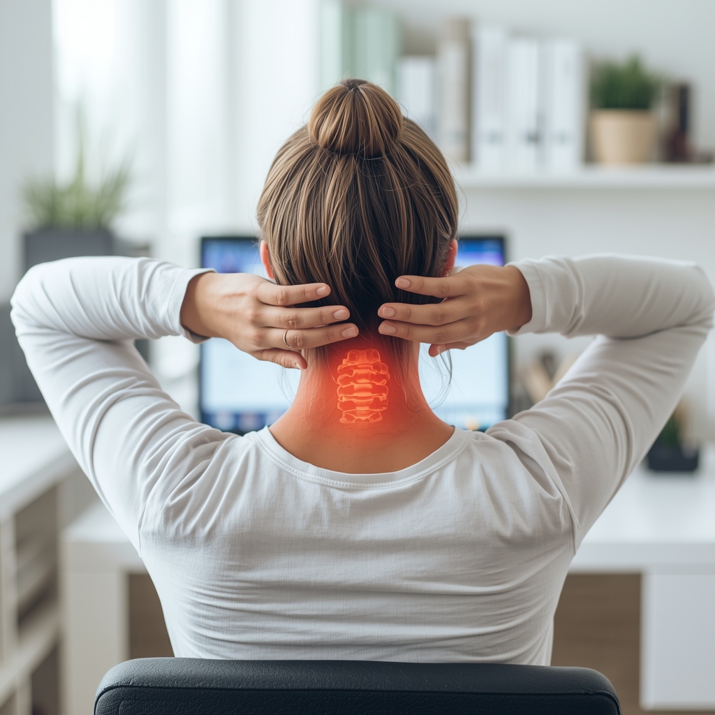 How Can Chiropractors Use Cervical Traction and Ergonomic Assessments to Treat Tech Neck in Remote Workers?