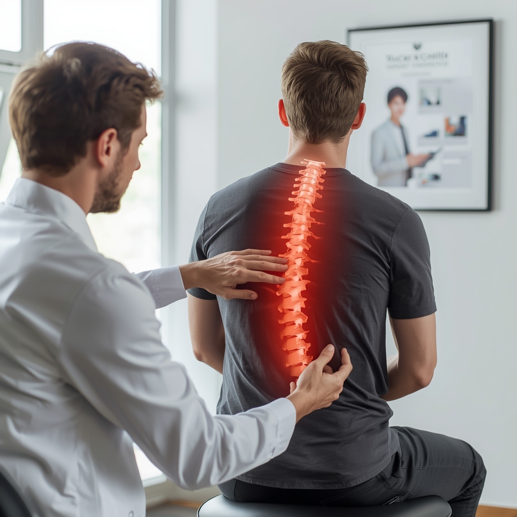 How Chiropractors Use Spinal Palpation Techniques to Demonstrate Joint Dysfunction During Patient Consultations
