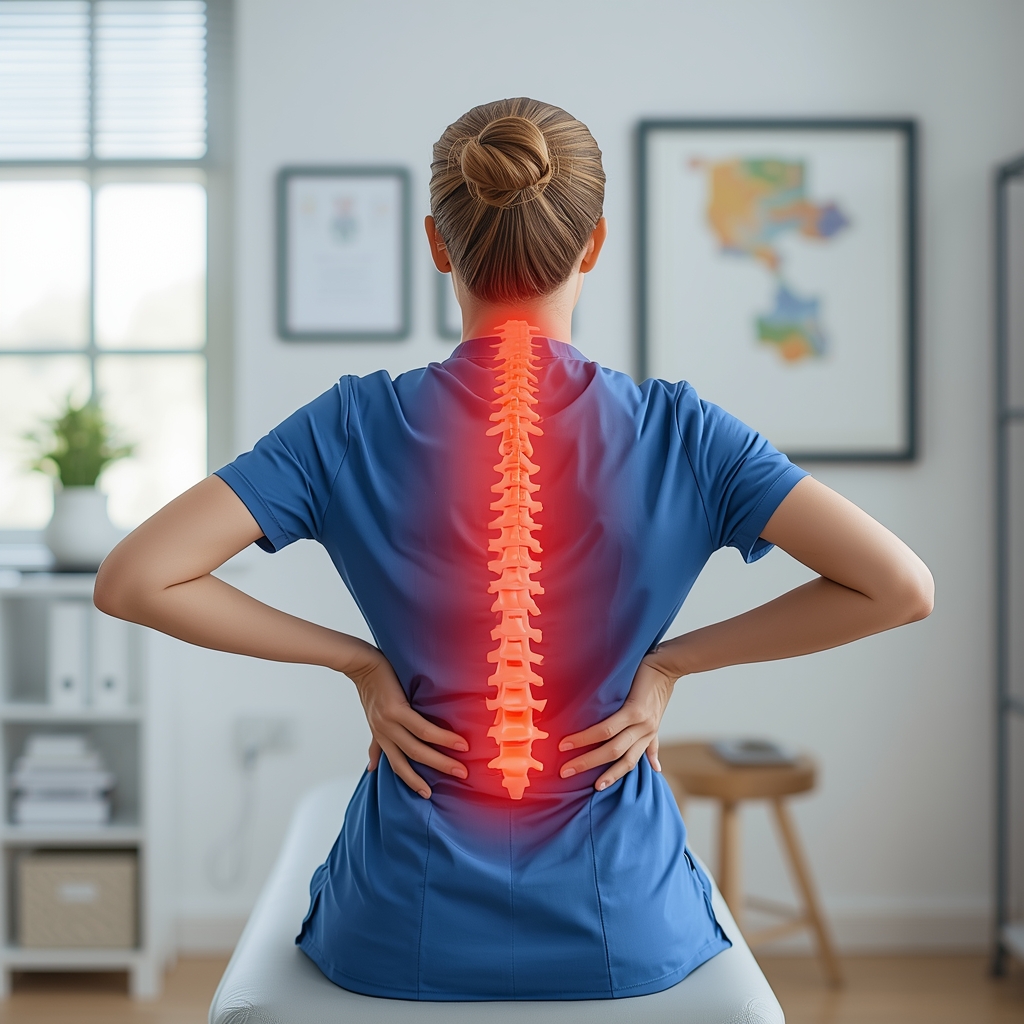 Ergonomic Adjustments and Spinal Mobilization Techniques to Prevent Upper Back Pain in Nurses and Healthcare Workers