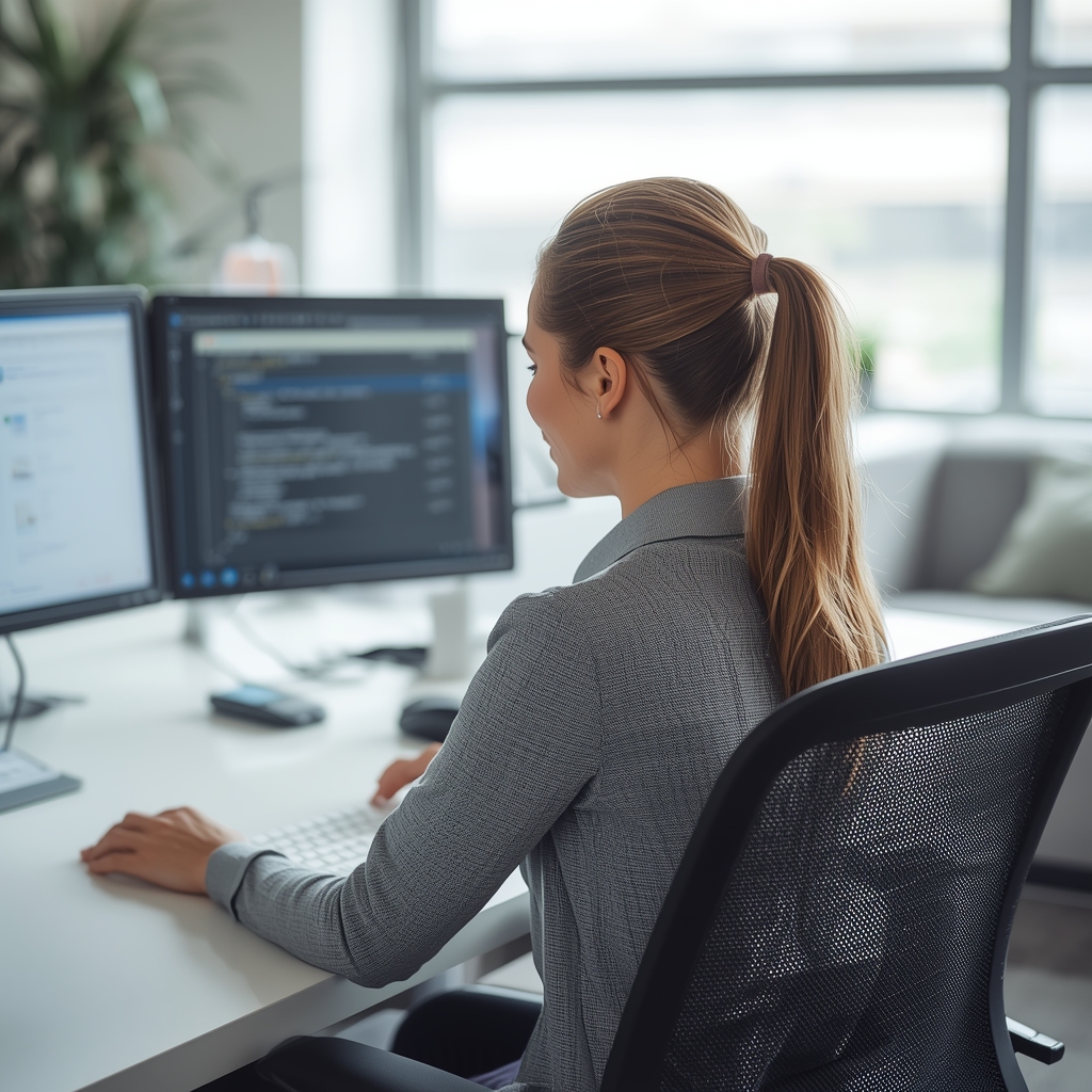 What Ergonomic Adjustments and Strengthening Exercises Can Prevent Tech Neck Progression in Office Workers, and How Do Chiropractors Customize These Plans?
