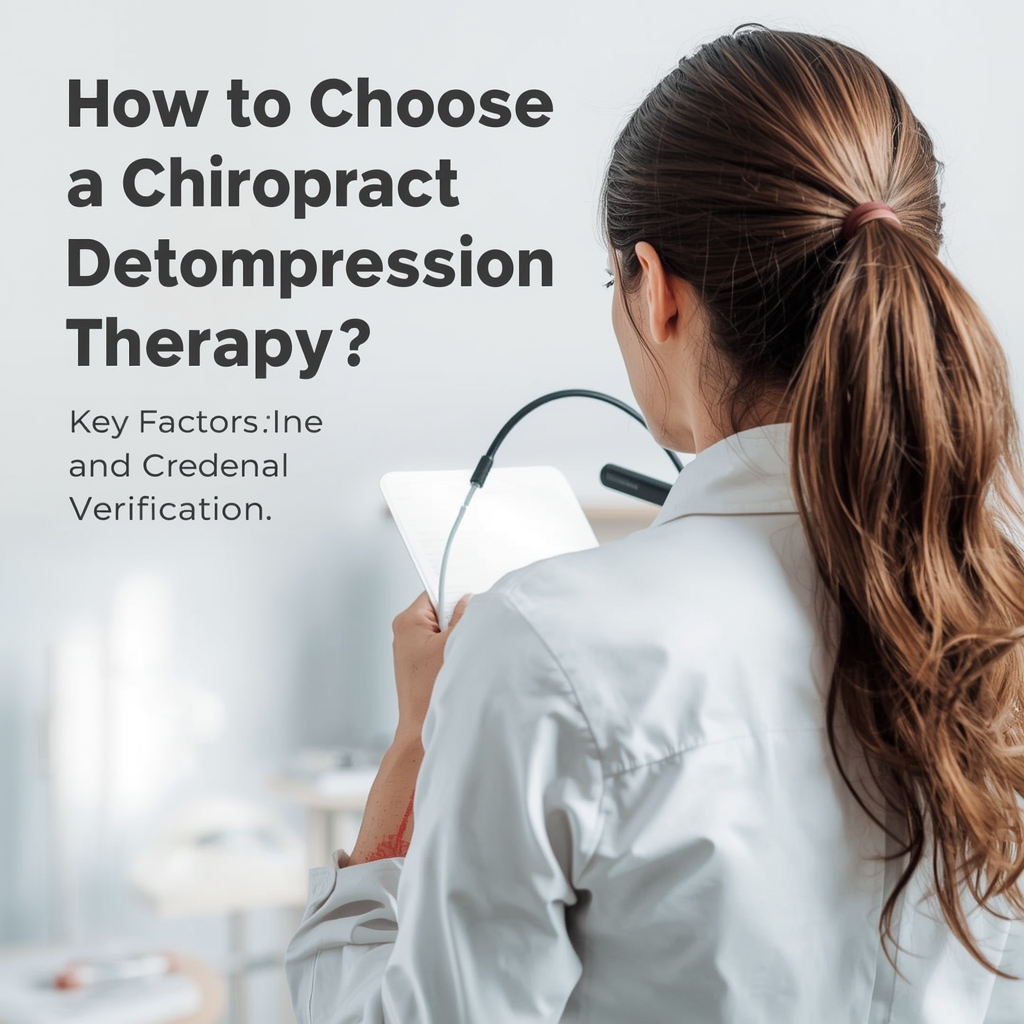 How to Choose a Chiropractor for Spinal Decompression Therapy: Key Factors and Credential Verification