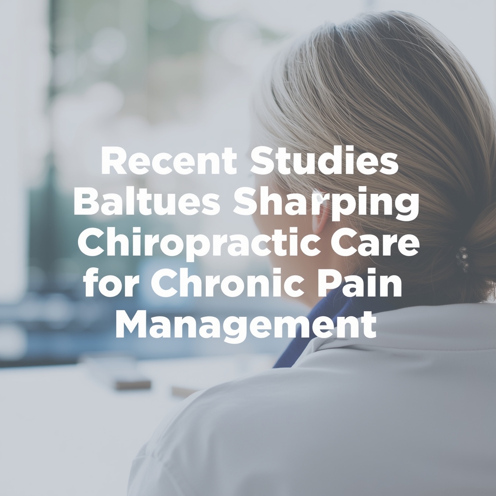 Recent Studies Shaping Chiropractic Care for Chronic Pain Management