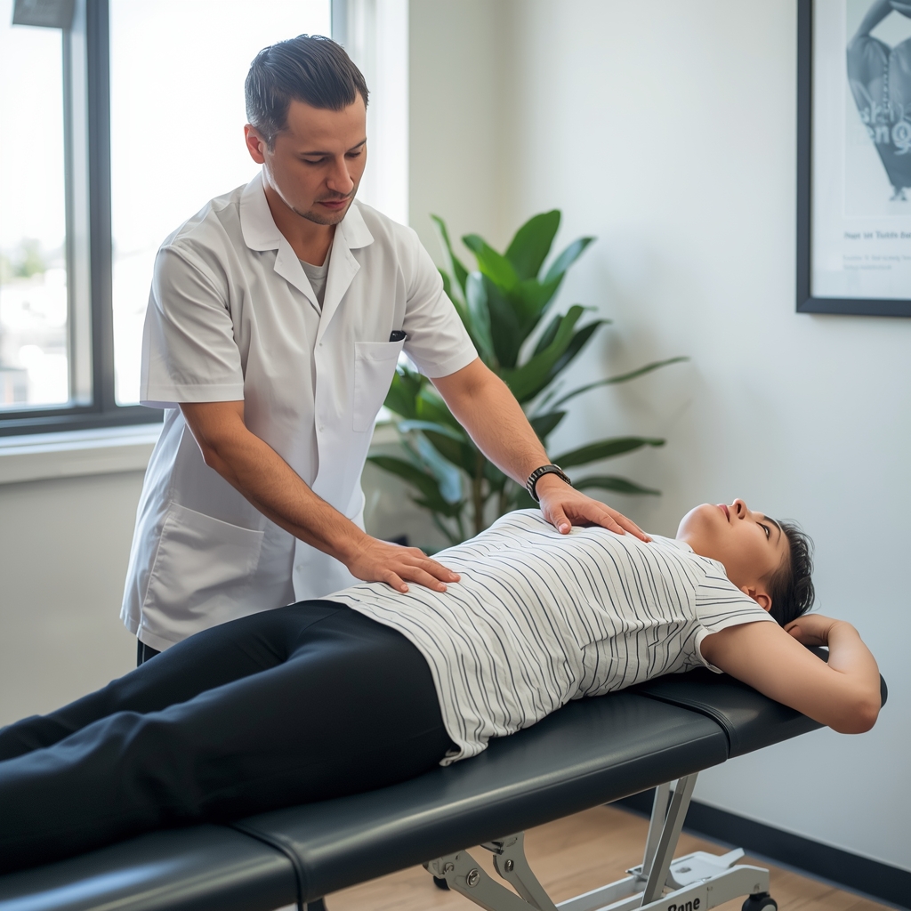 How Chiropractors Demonstrate the Spinal Decompression Technique for Herniated Disc Patients