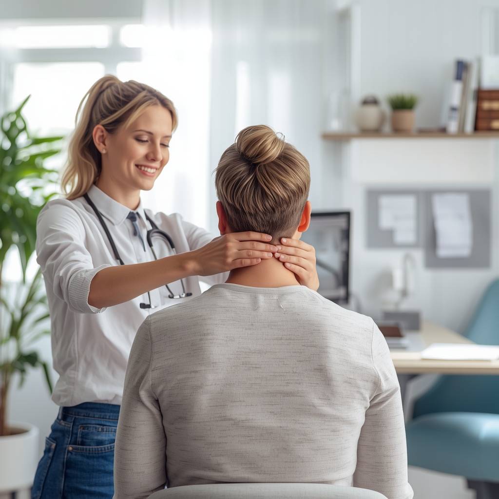 Ergonomic Adjustments and Chiropractic Care for Tech Neck in Remote Workers
