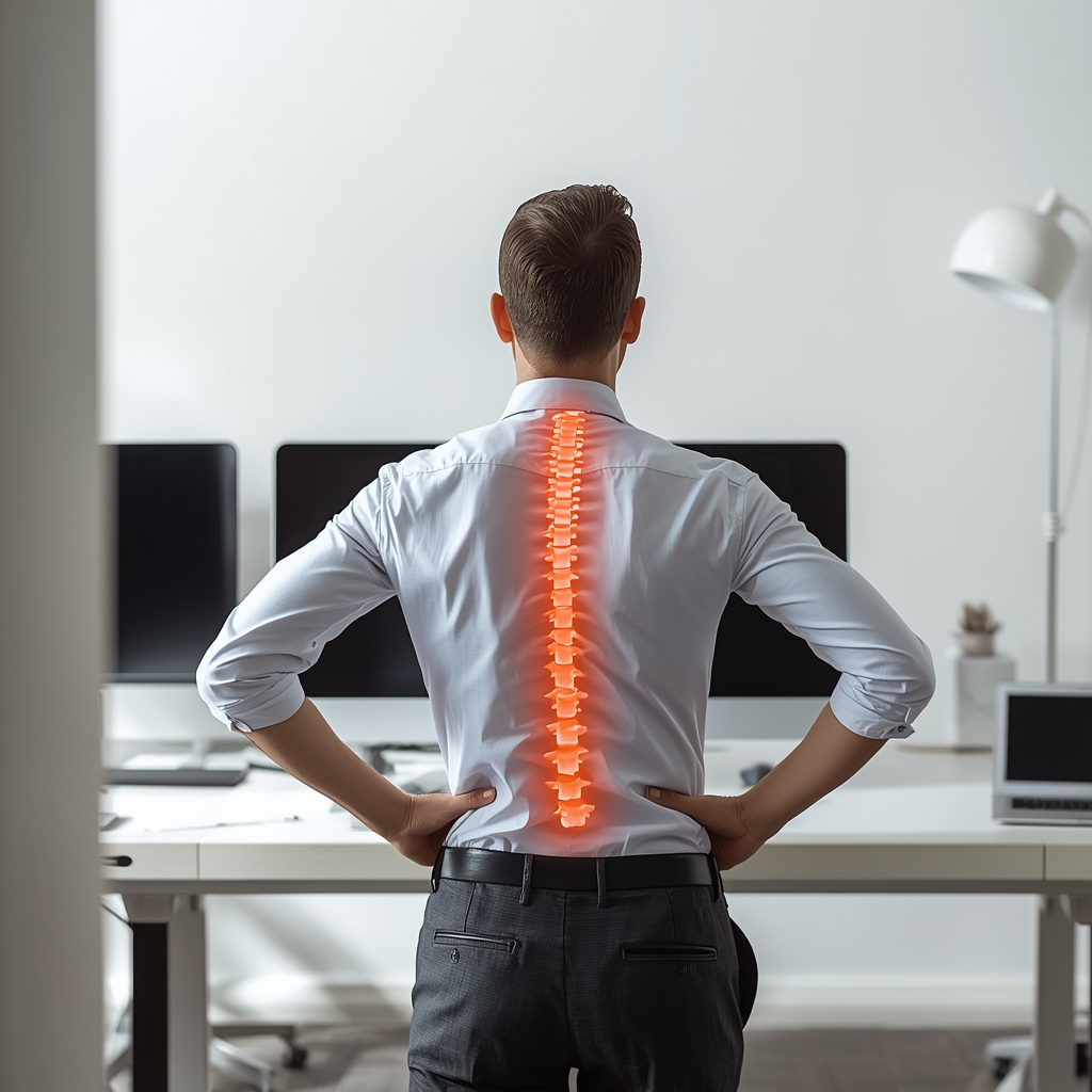 How Chiropractic Adjustments and Postural Retraining Correct Kyphotic Posture in Office Workers