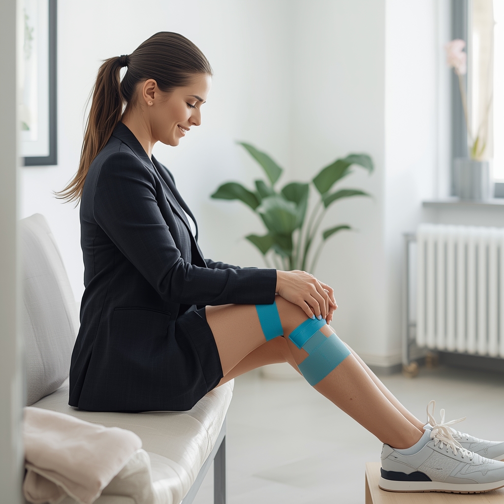 How Do Chiropractic Adjustments and Kinesiology Taping Work Together to Stabilize the Knee in Athletes with Patellar Tracking Issues?
