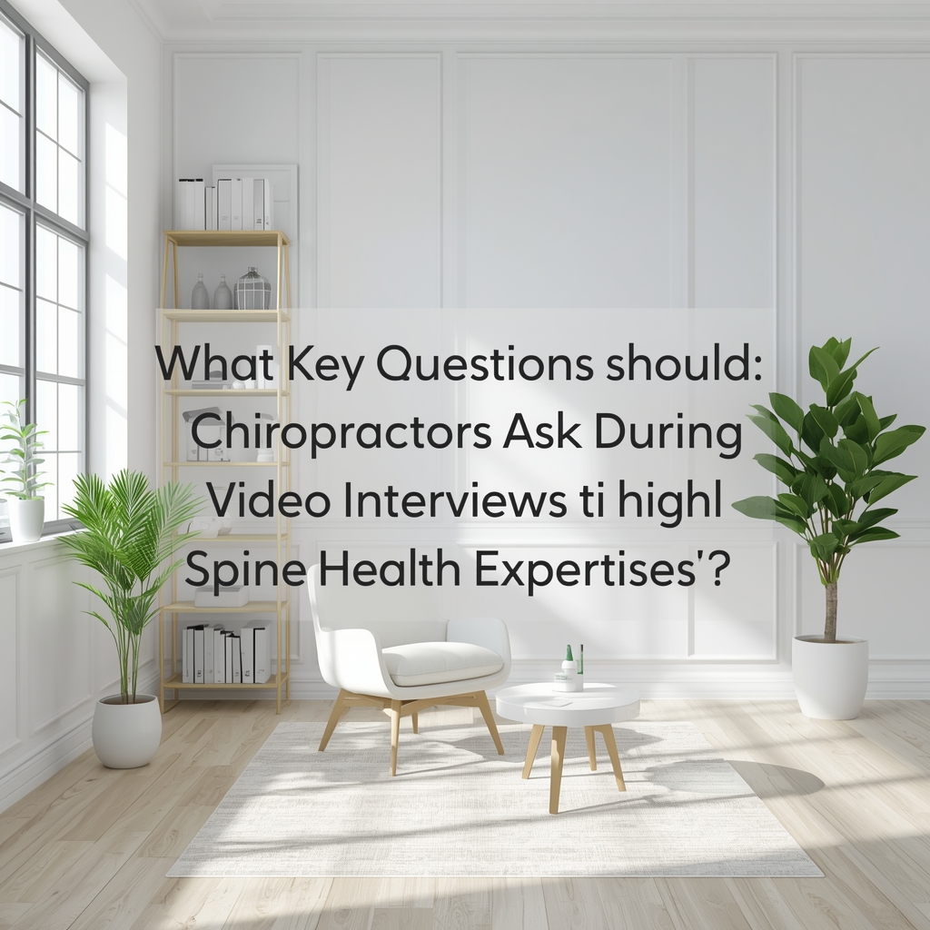 What Key Questions Should Chiropractors Ask During Video Interviews to Highlight Spine Health Expertise?