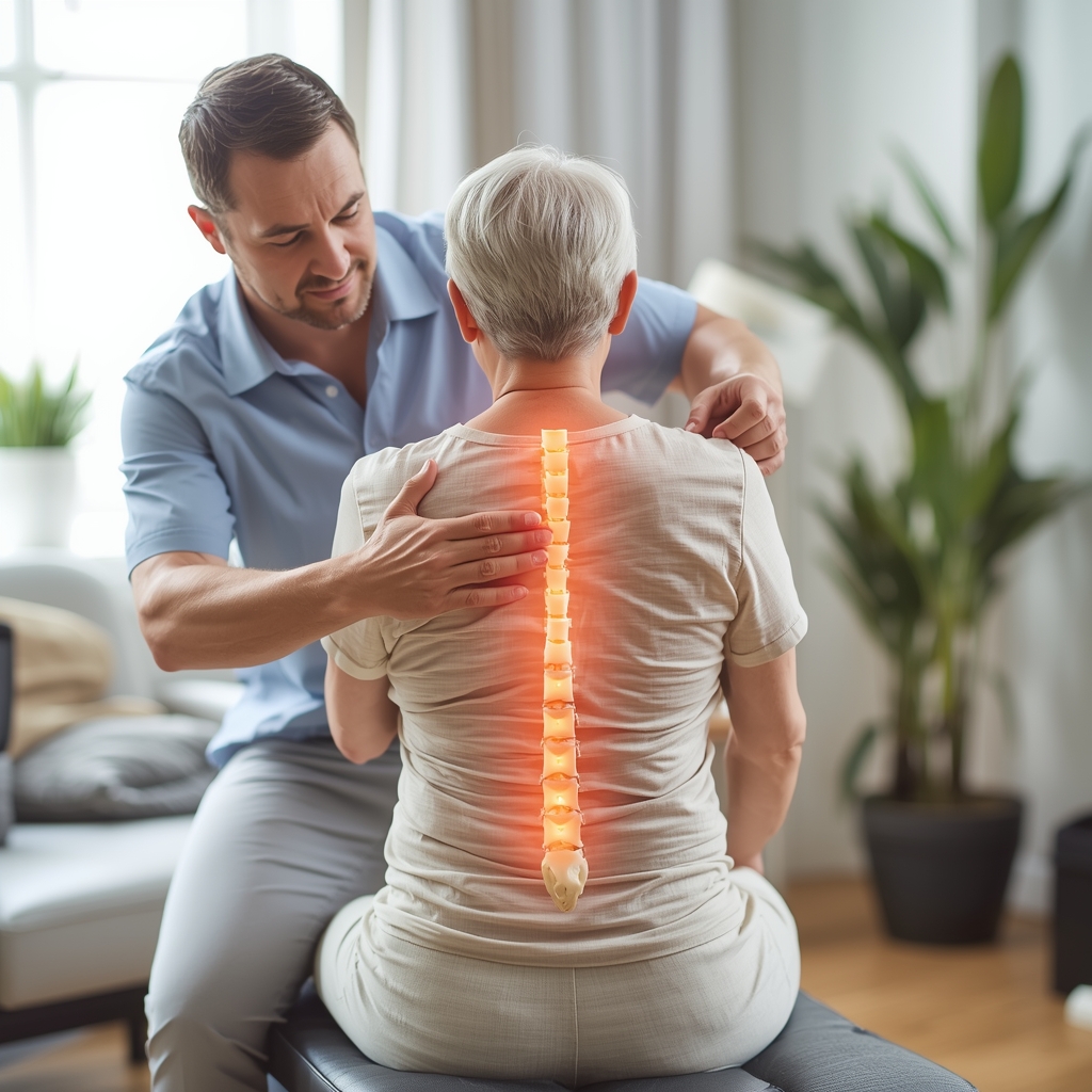 Post-TKR Rehabilitation: Spinal Adjustments & Mobility Exercises for Elderly Patients