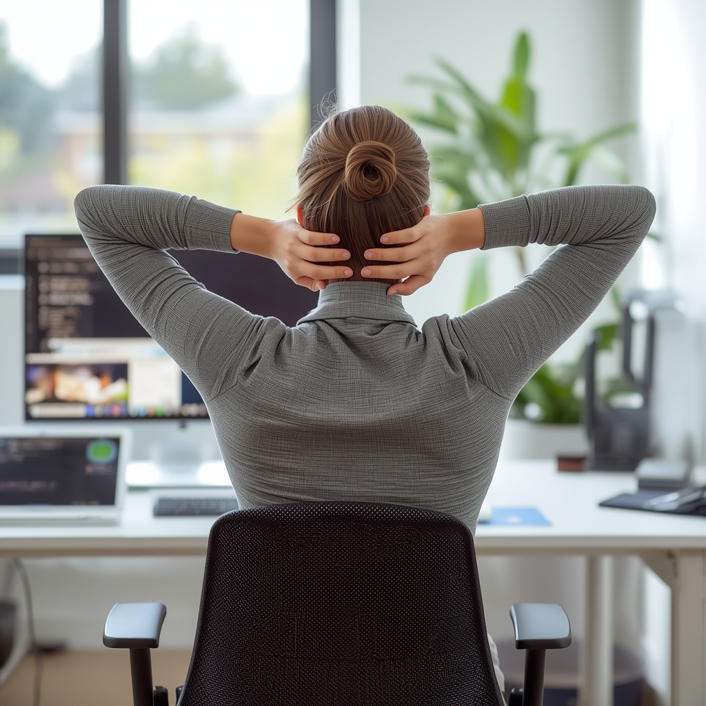 Ergonomic Exercises and Postural Corrections to Prevent Tech Neck in Remote Workers