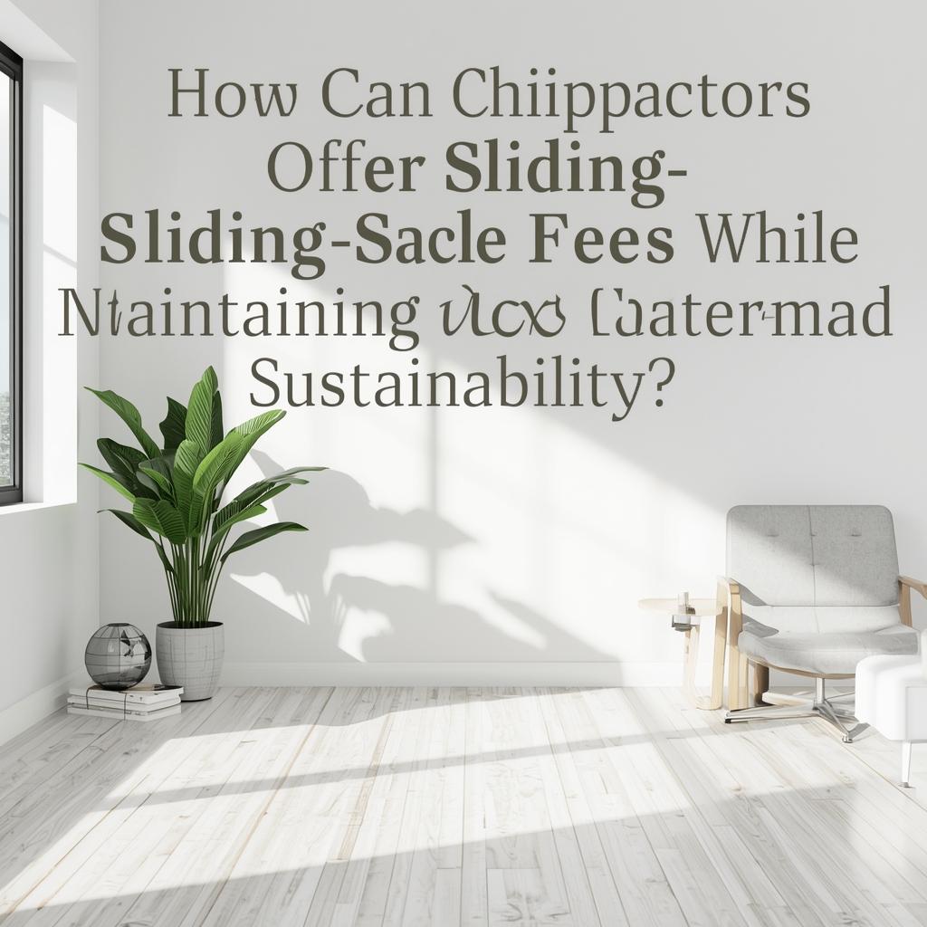How Can Chiropractors Offer Sliding Scale Fees While Maintaining Practice Sustainability?