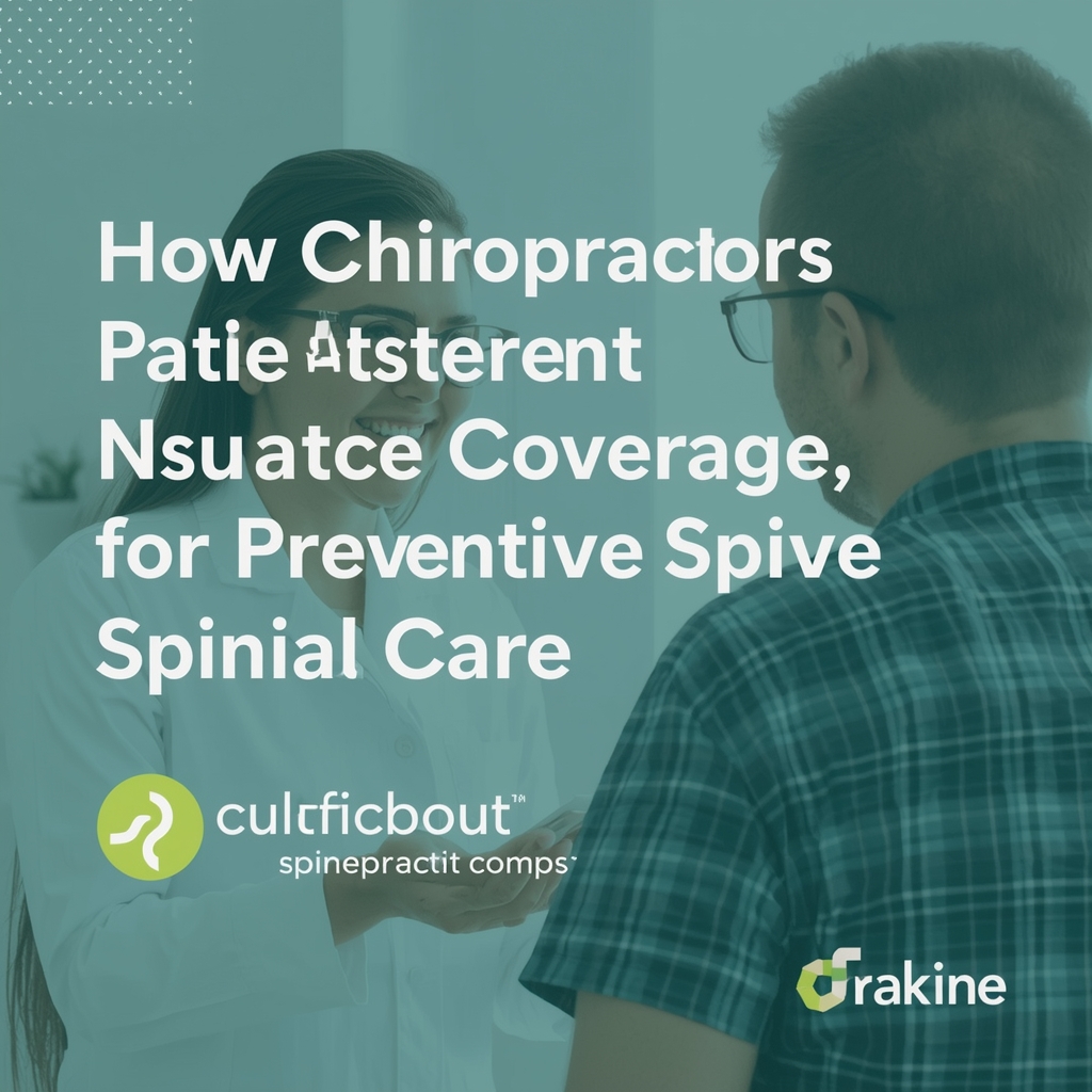 How Chiropractors Help Patients Navigate Insurance Coverage for Preventive Spinal Care