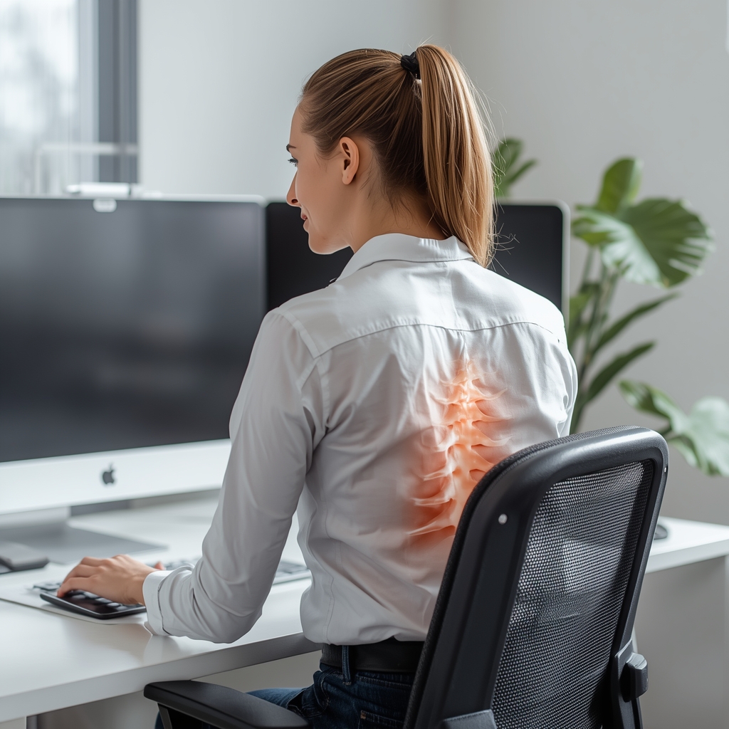 Ergonomic Modifications & Spinal Adjustments for Workplace Injury Prevention in Desk Workers