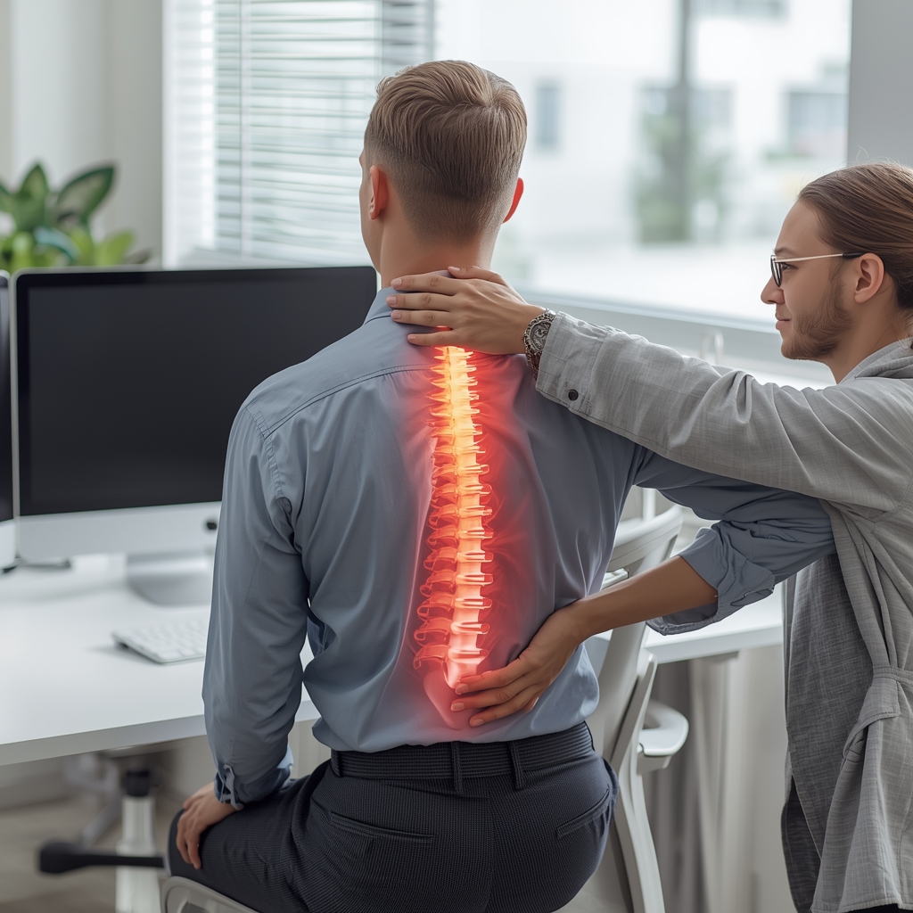 Ergonomic Adjustments and Chiropractic Care for Office Workers with Chronic Shoulder Pain