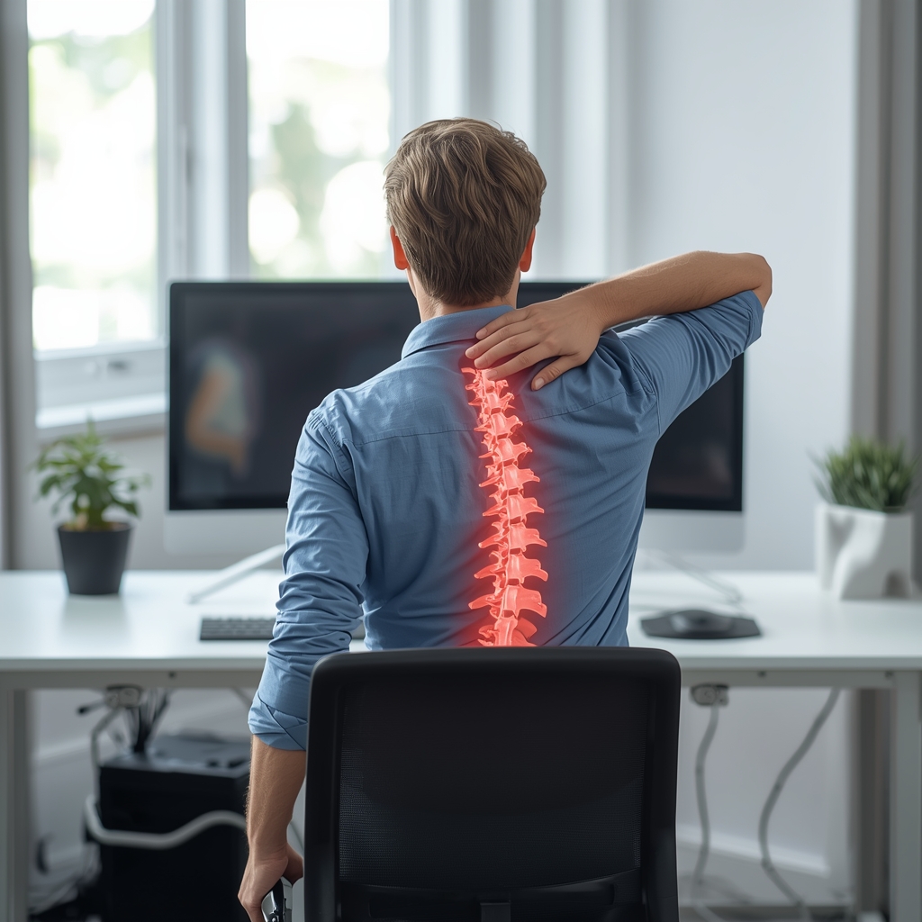 Spinal Adjustments & Myofascial Release for Postural Upper Back Pain in Computer Users