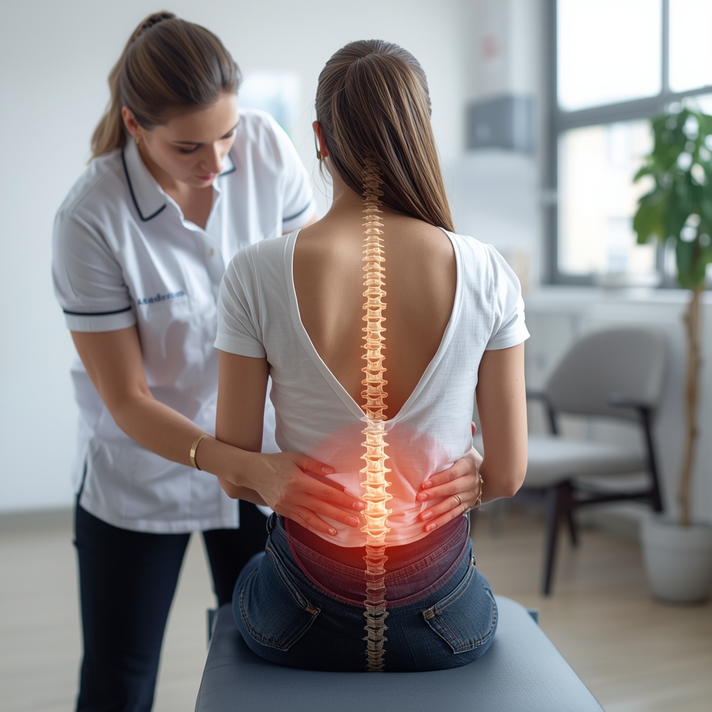 What Step-by-Step Techniques Are Most Effective for Demonstrating a Lumbar Spine Mobilization to Patients with Sciatica?