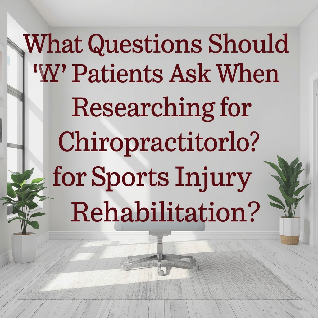 What Questions Should Patients Ask When Researching Chiropractors for Sports Injury Rehabilitation?