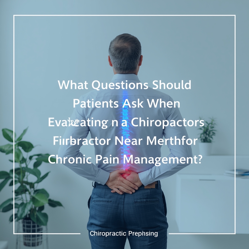 What Questions Should Patients Ask When Evaluating a Chiropractor Near Me for Chronic Pain Management?