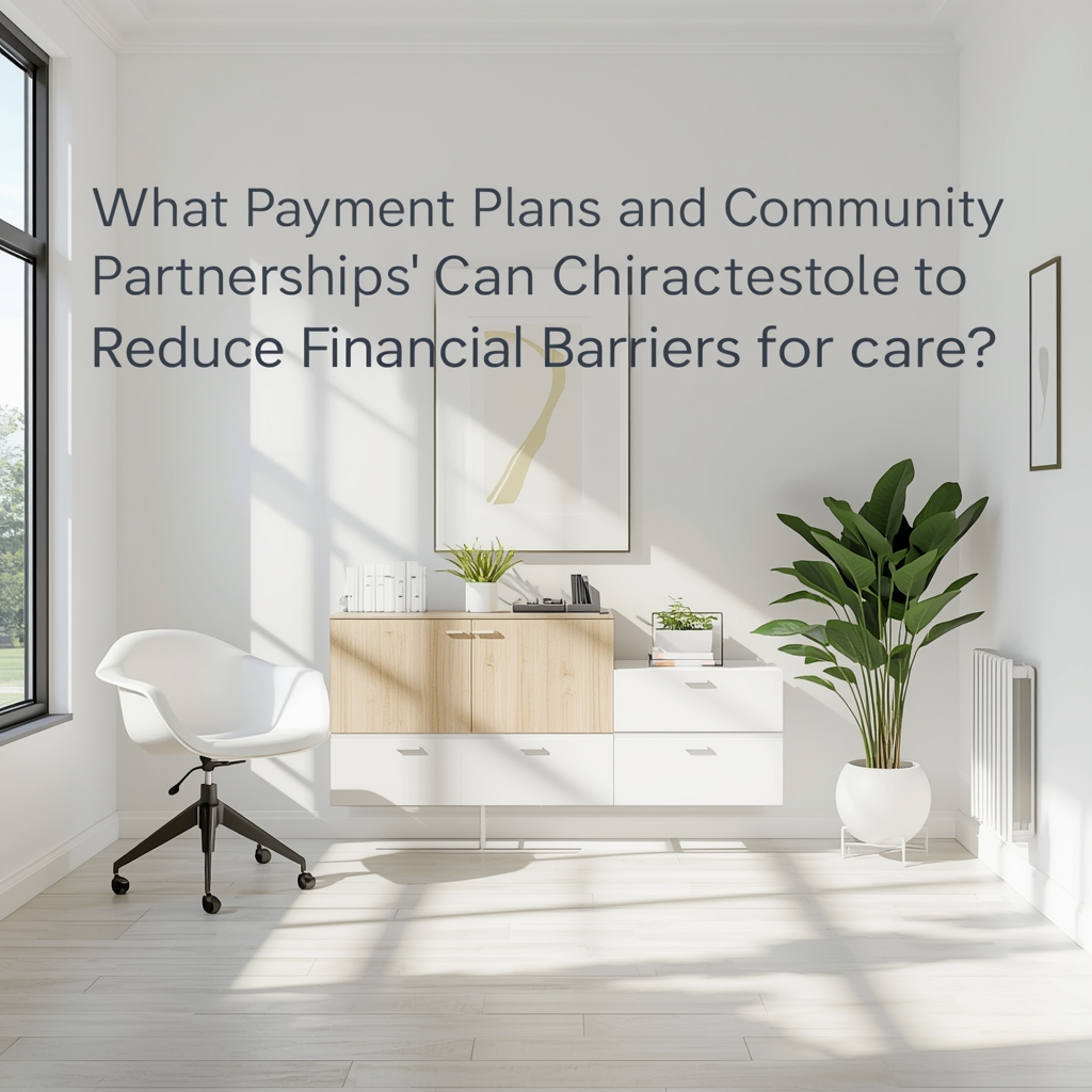 What Payment Plans and Community Partnerships Can Chiropractors Use to Reduce Financial Barriers to Care?