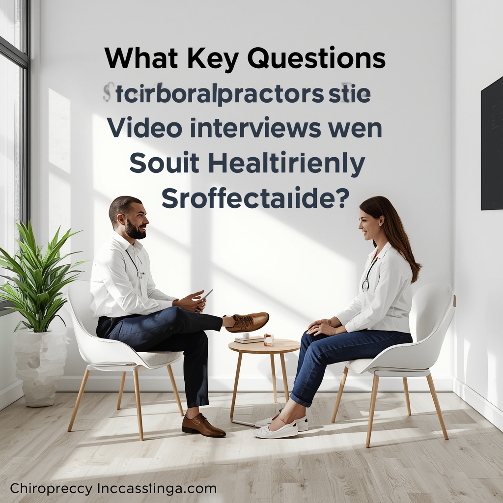 What Key Questions Should Chiropractors Ask During Video Interviews to Highlight Their Expertise in Spine Health and Patient Care?