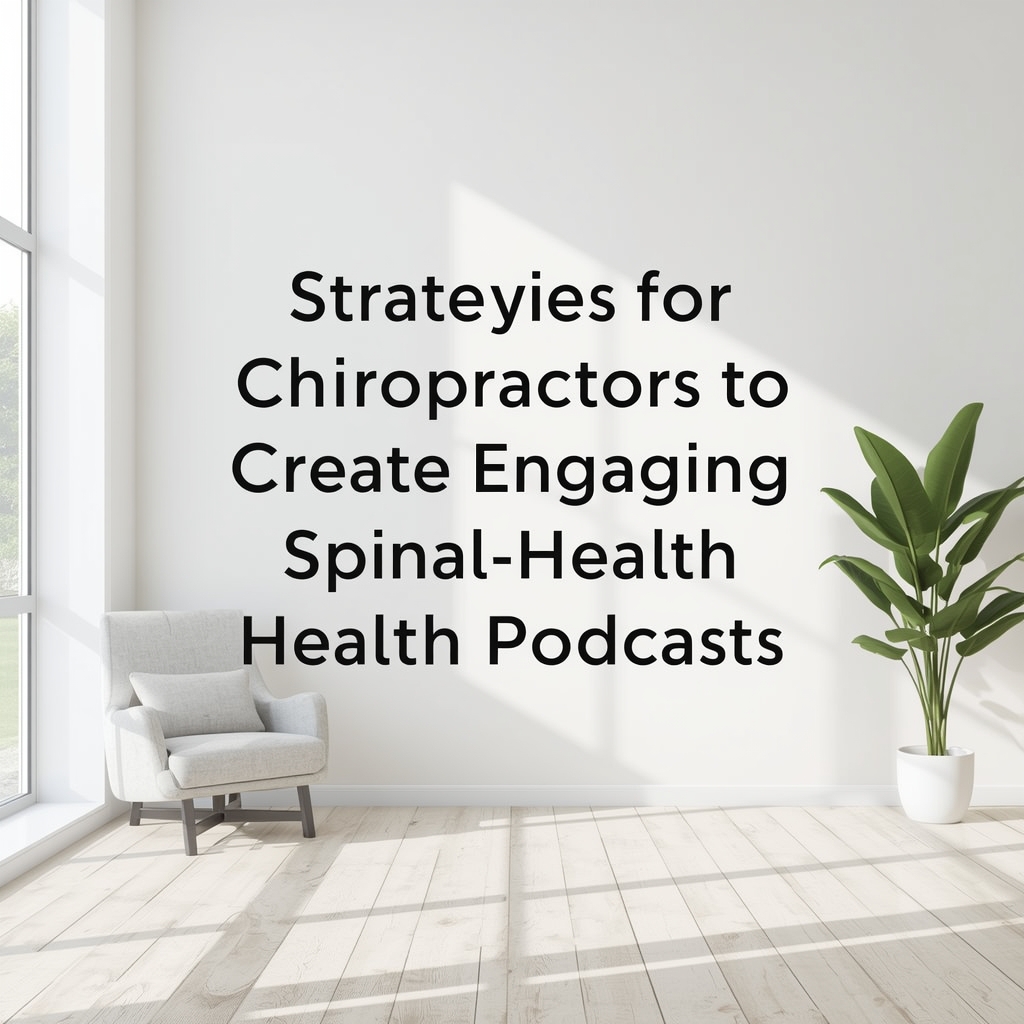 Strategies for Chiropractors to Create Engaging Spinal Health Podcasts