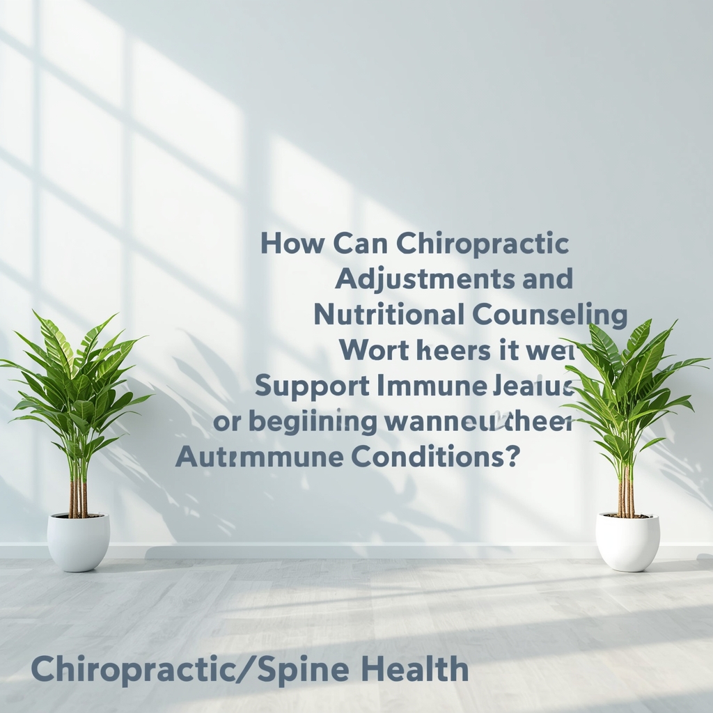 How Can Chiropractic Adjustments and Nutritional Counseling Work Together to Support Immune Health in Patients with Autoimmune Conditions?