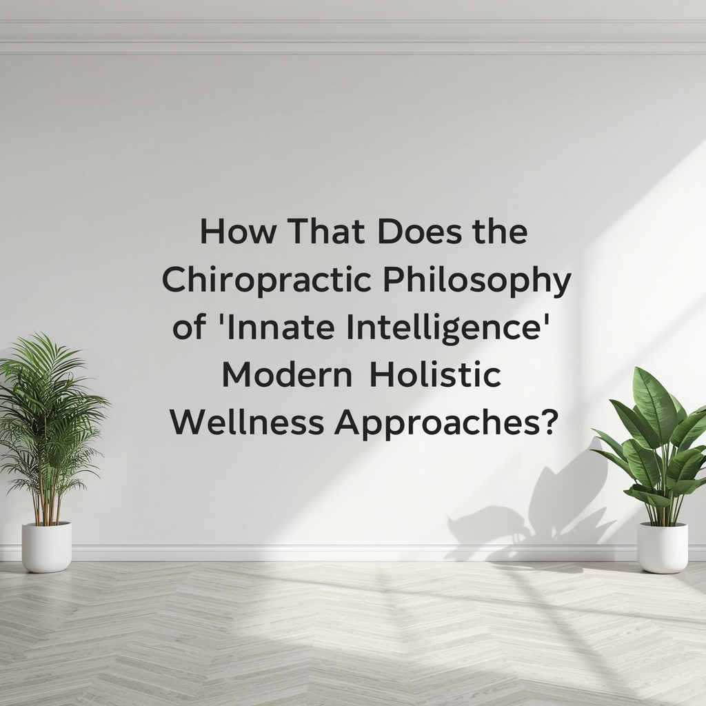 How Does the Chiropractic Philosophy of 'Innate Intelligence' Influence Modern Holistic Wellness Approaches?