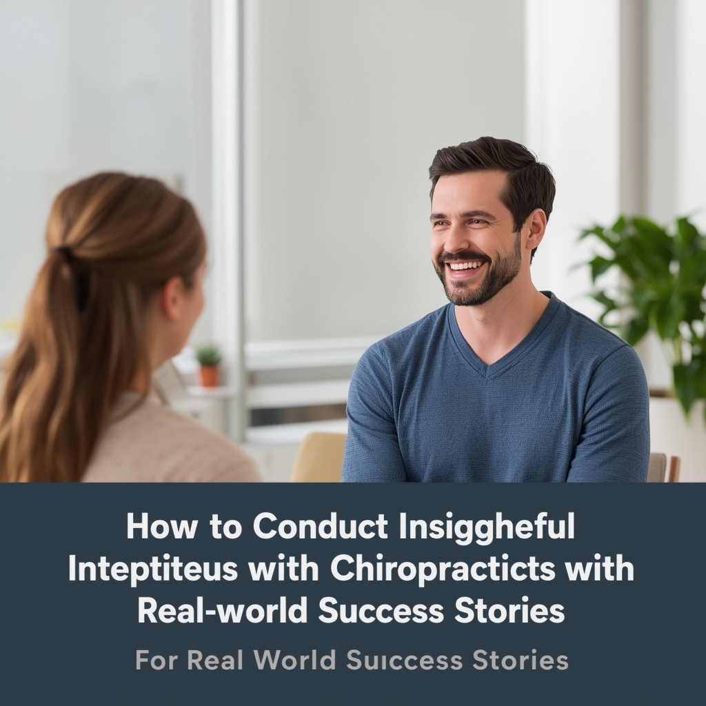 How to Conduct Insightful Video Interviews with Chiropractic Patients for Real-World Success Stories