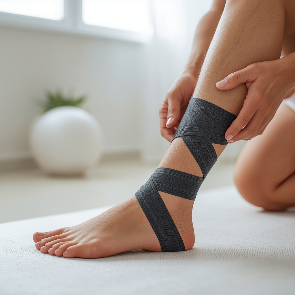 How Can Kinesio Taping Be Used in Conjunction With Chiropractic Adjustments to Accelerate Recovery from Ankle Sprains?