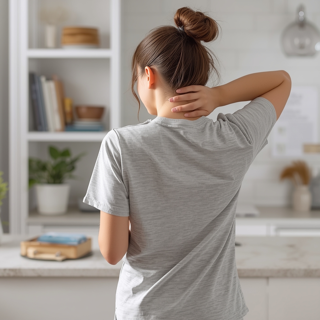 What Ergonomic Tips Can Help Prevent Shoulder and Neck Strain During Holiday Cooking and Cleaning Activities?