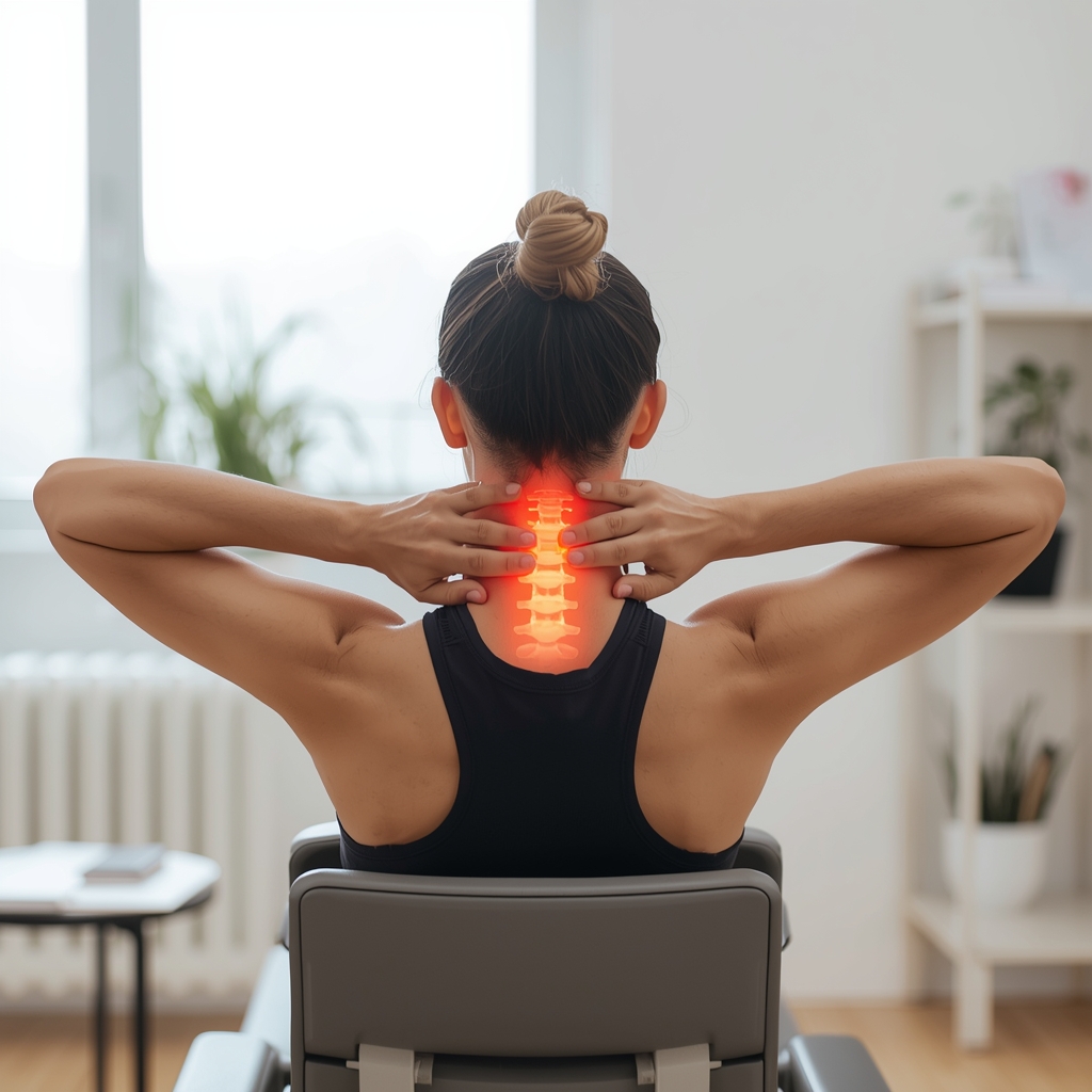What Specific Exercises Can Alleviate Tech Neck Symptoms and Improve Cervical Spine Mobility?