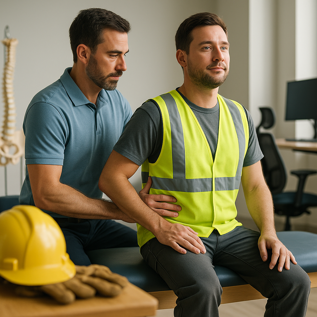 What is the chiropractic approach to workplace injuries?
