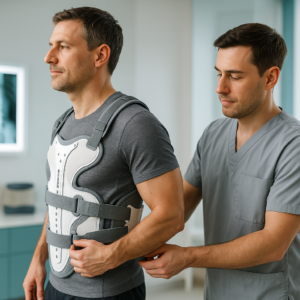 What is a spinal orthotics device?