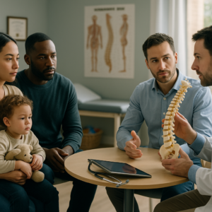 What is the debate around chiropractic care for children?
