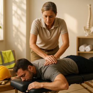 What is the chiropractic approach to work injuries?
