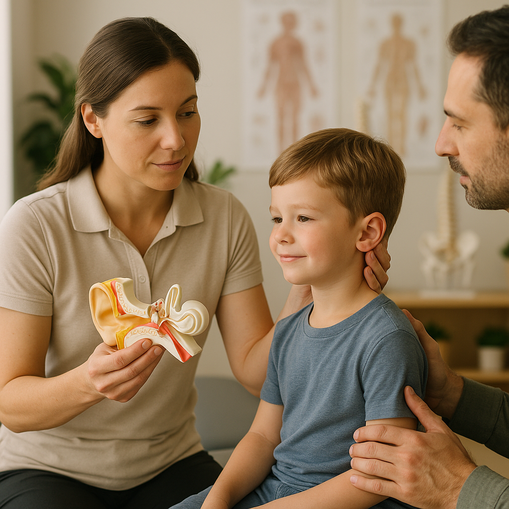 What is the chiropractic approach to ear infections in children?