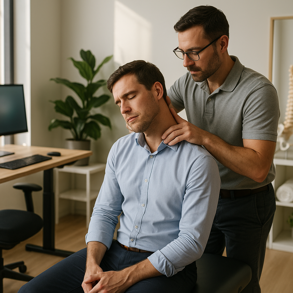 What is the chiropractic treatment for computer-related injuries?
