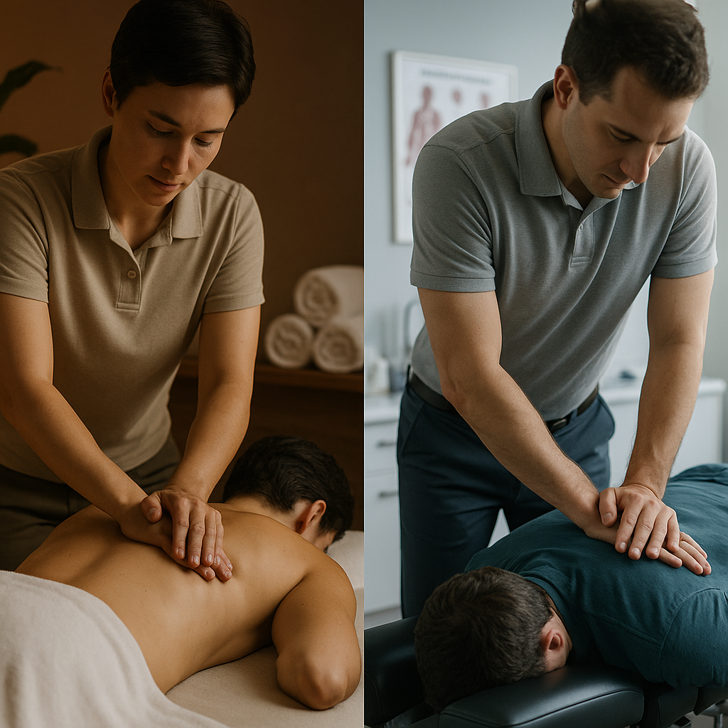 What is the difference between chiropractic and massage therapy?