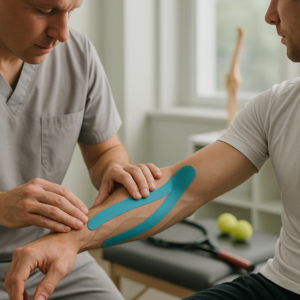 What is the chiropractic treatment for tennis elbow?