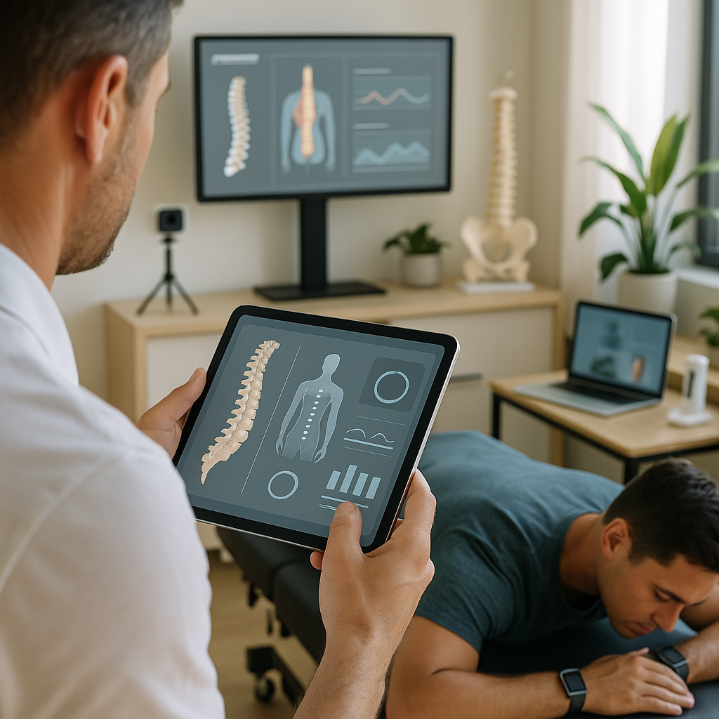 What are digital health tools used in chiropractic practices?
