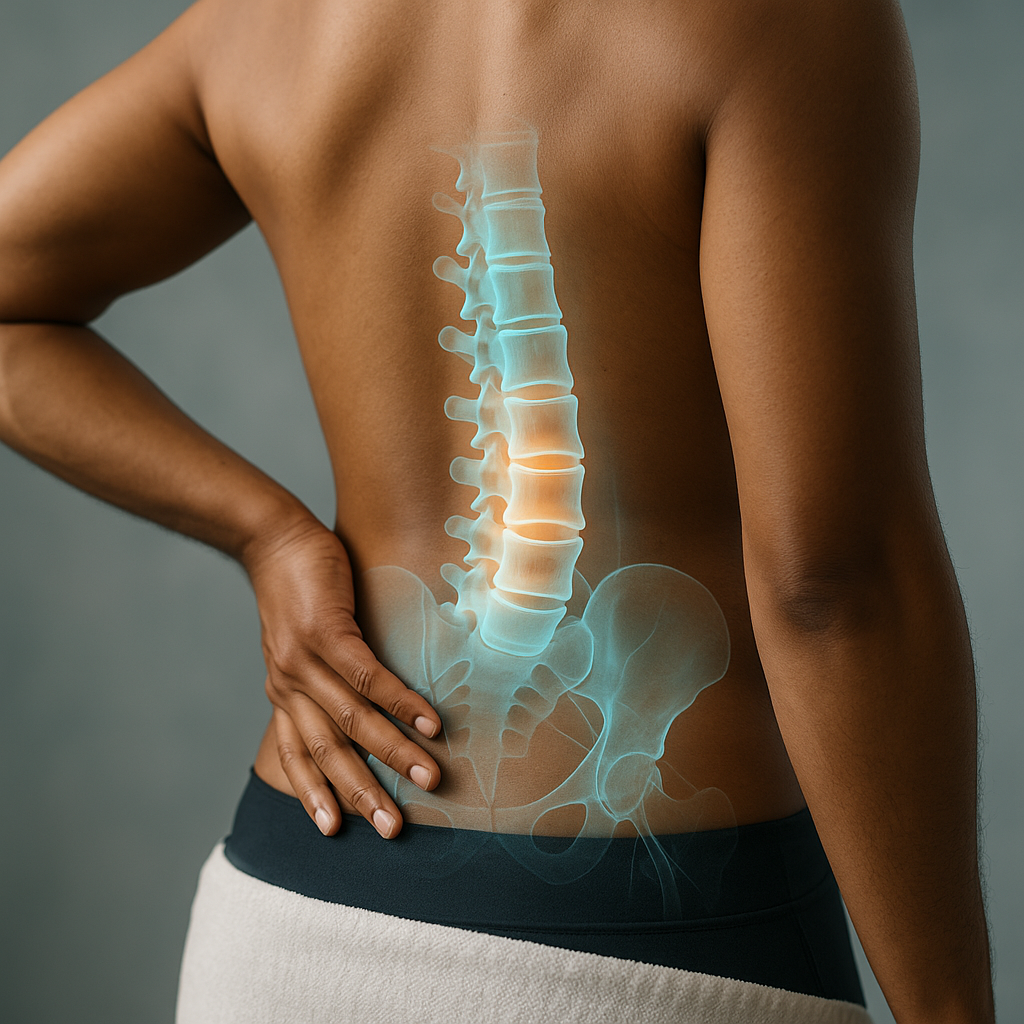 What is the lumbar spine?