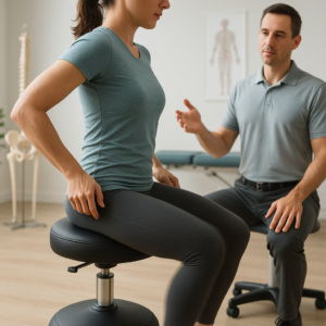 What is a wobble chair in chiropractic?