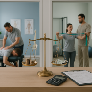 What is the cost difference between chiropractors and physical therapists?